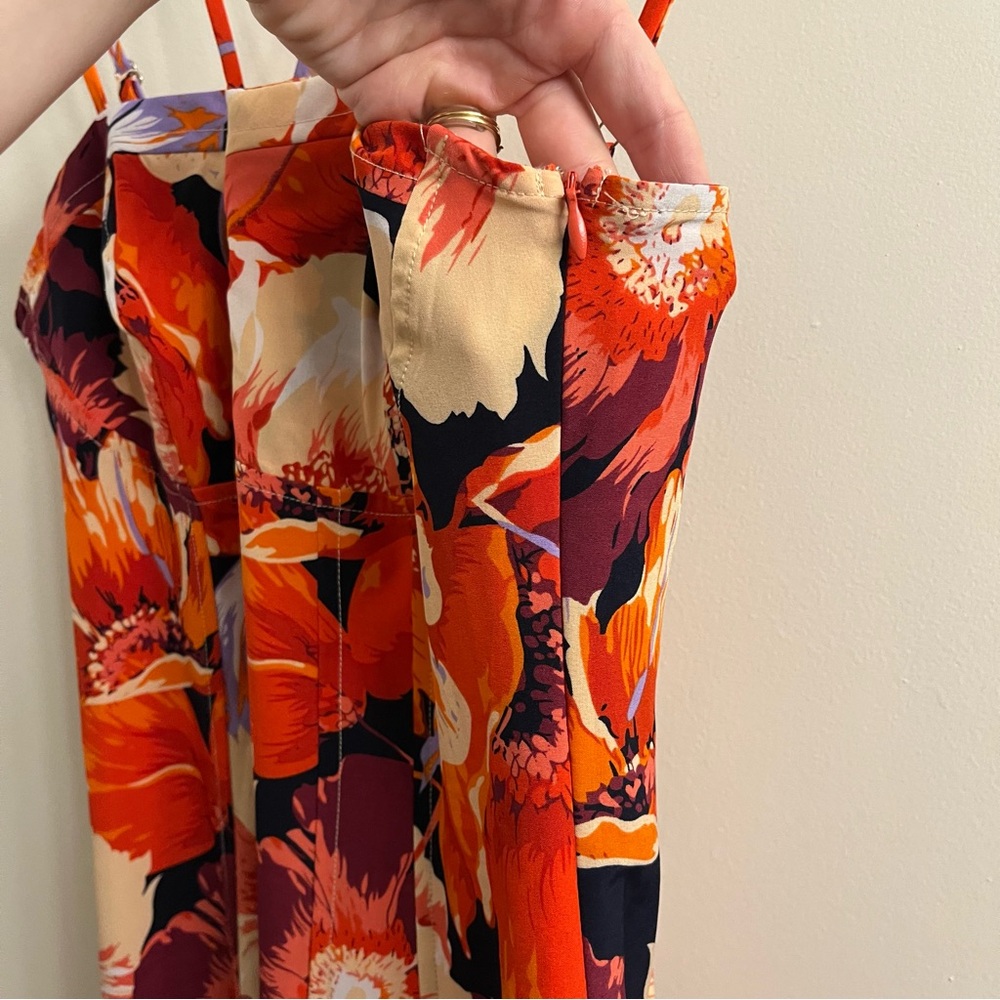 Lulu’s Boldest Blooms Strappy Floral Midi Dress Small - Picture 8 of 10
